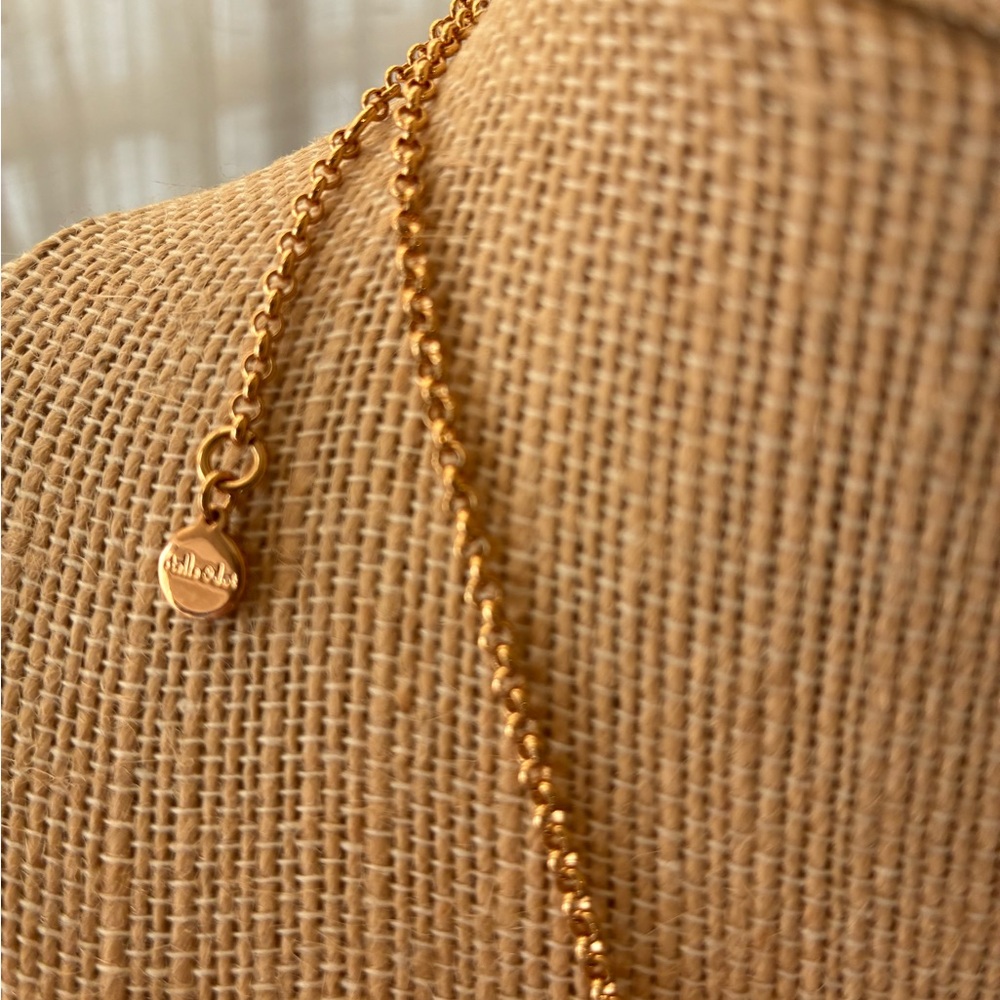 BOGO Stella & Dot Hot Pink Fringe Gold Bar Necklace - Picture 3 of 4
